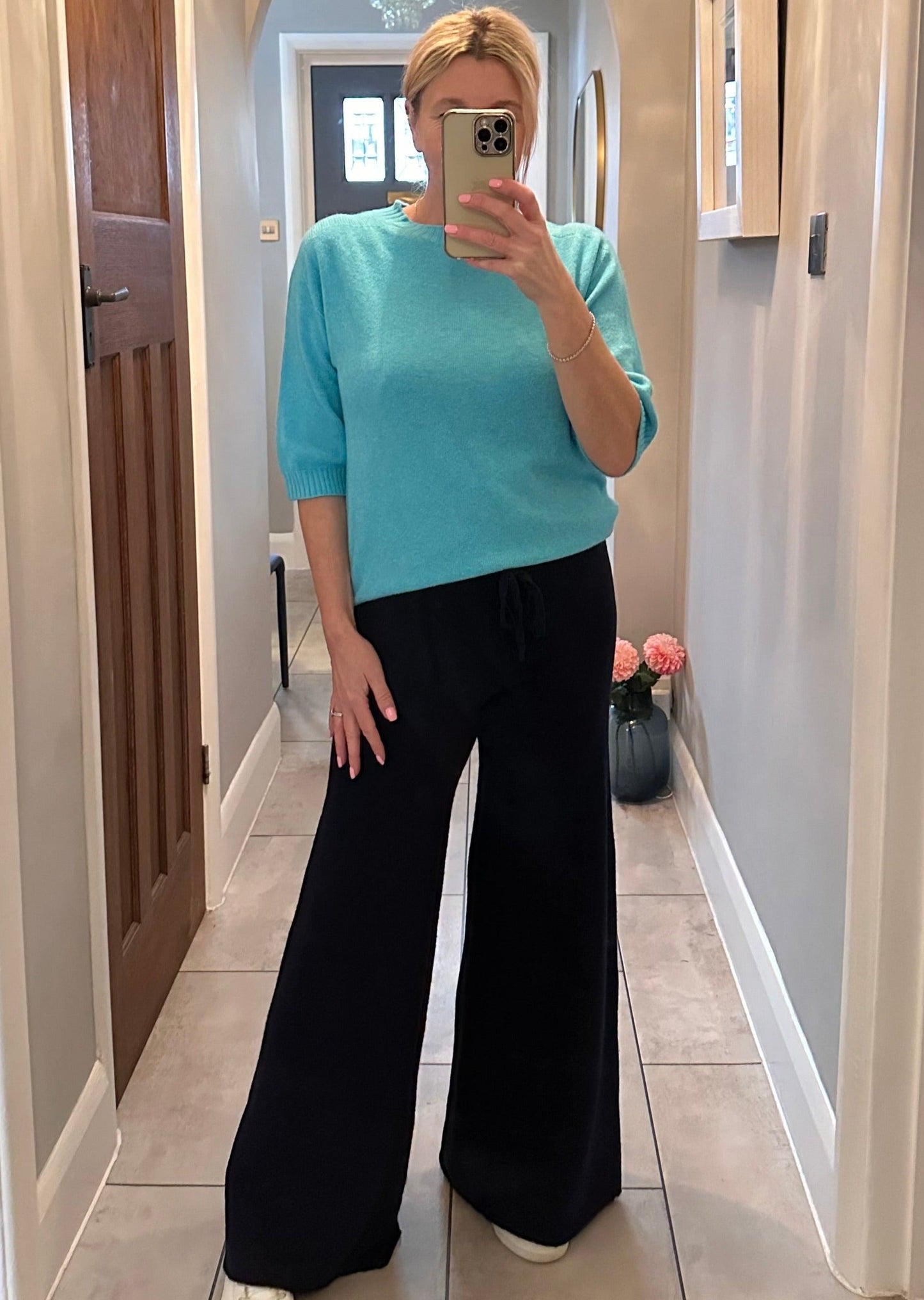 Navy Half Sleeve Jumper
