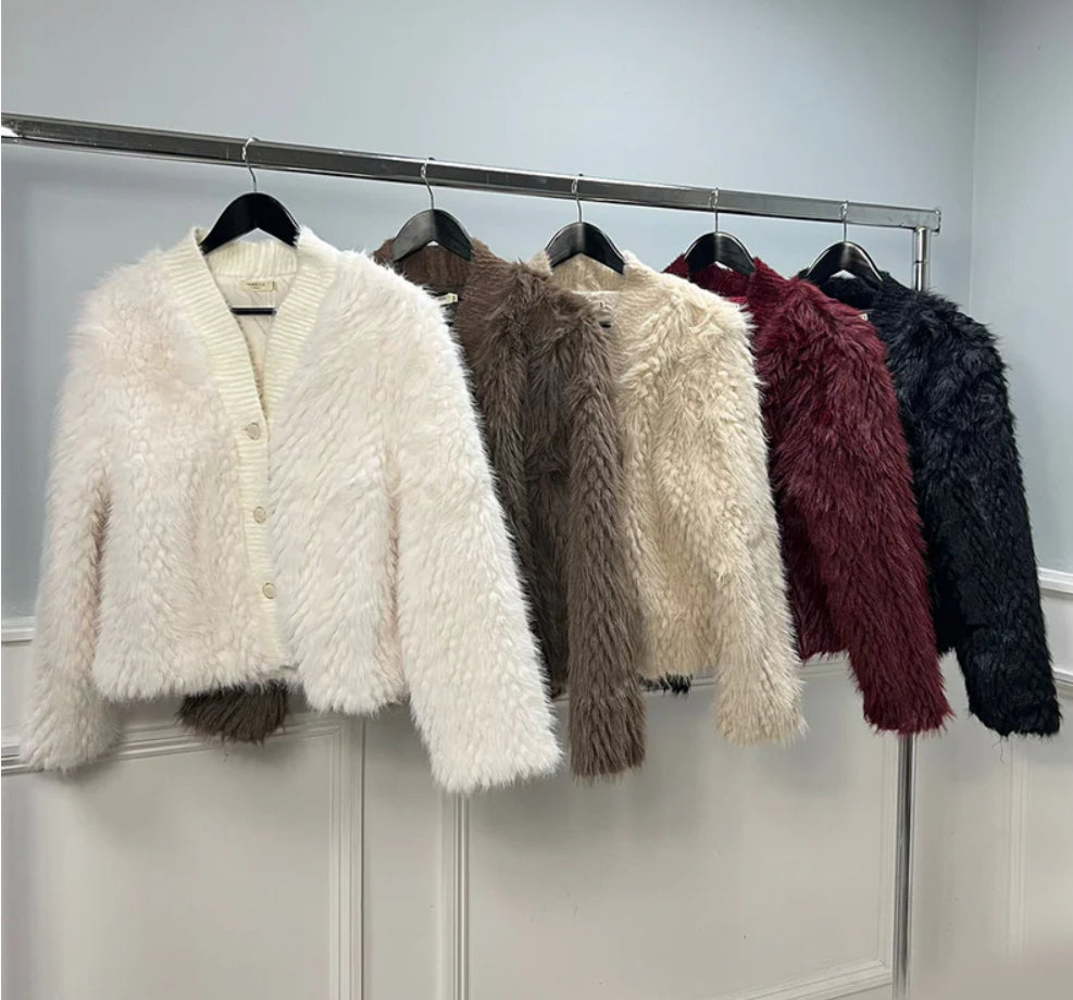 Faux Fur Cardigan