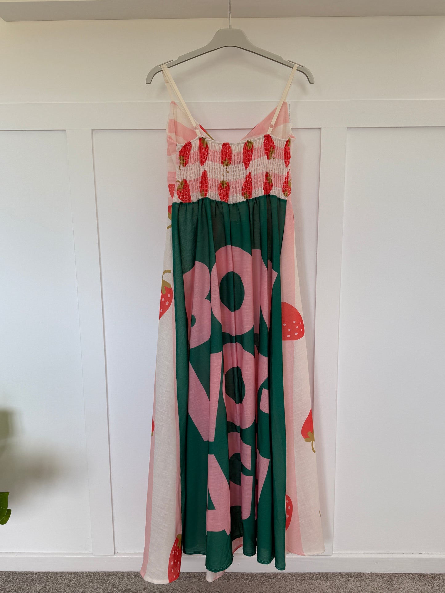 Bon Voyage Strappy Contrast Back Midi Dress