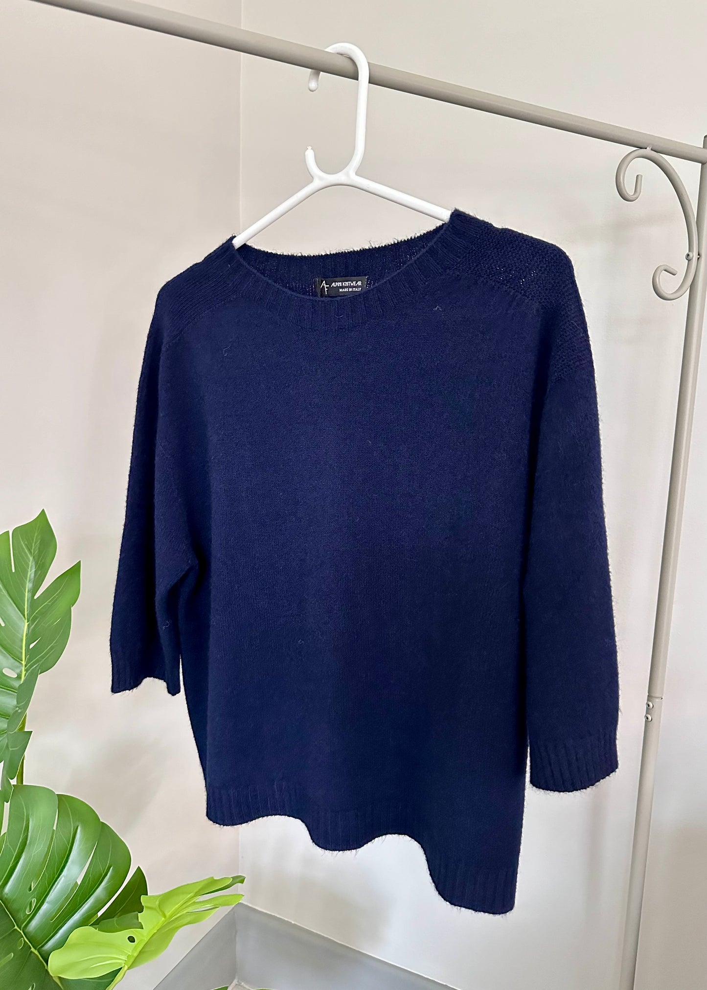 Navy Half Sleeve Jumper