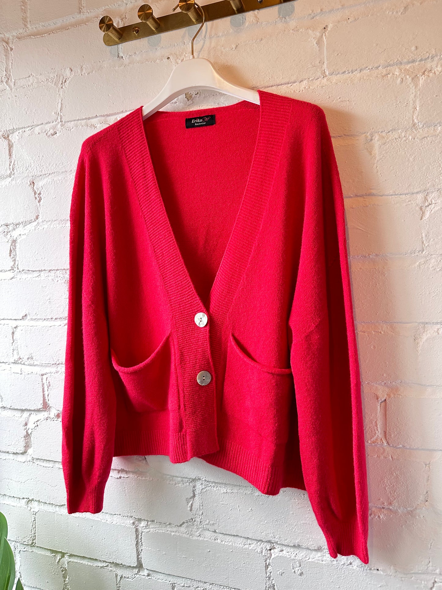 Burgundy 2 Button Cardigan