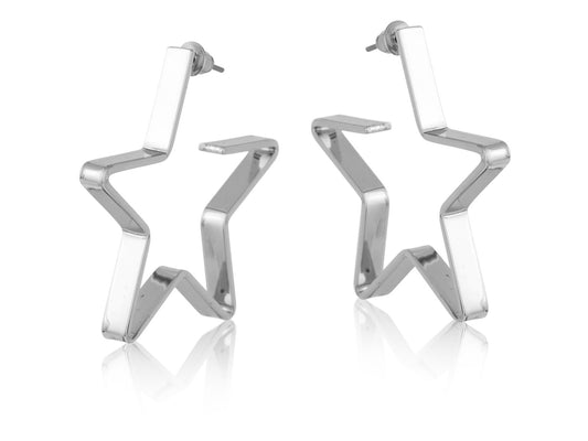 Gold Oversized Star Earrings