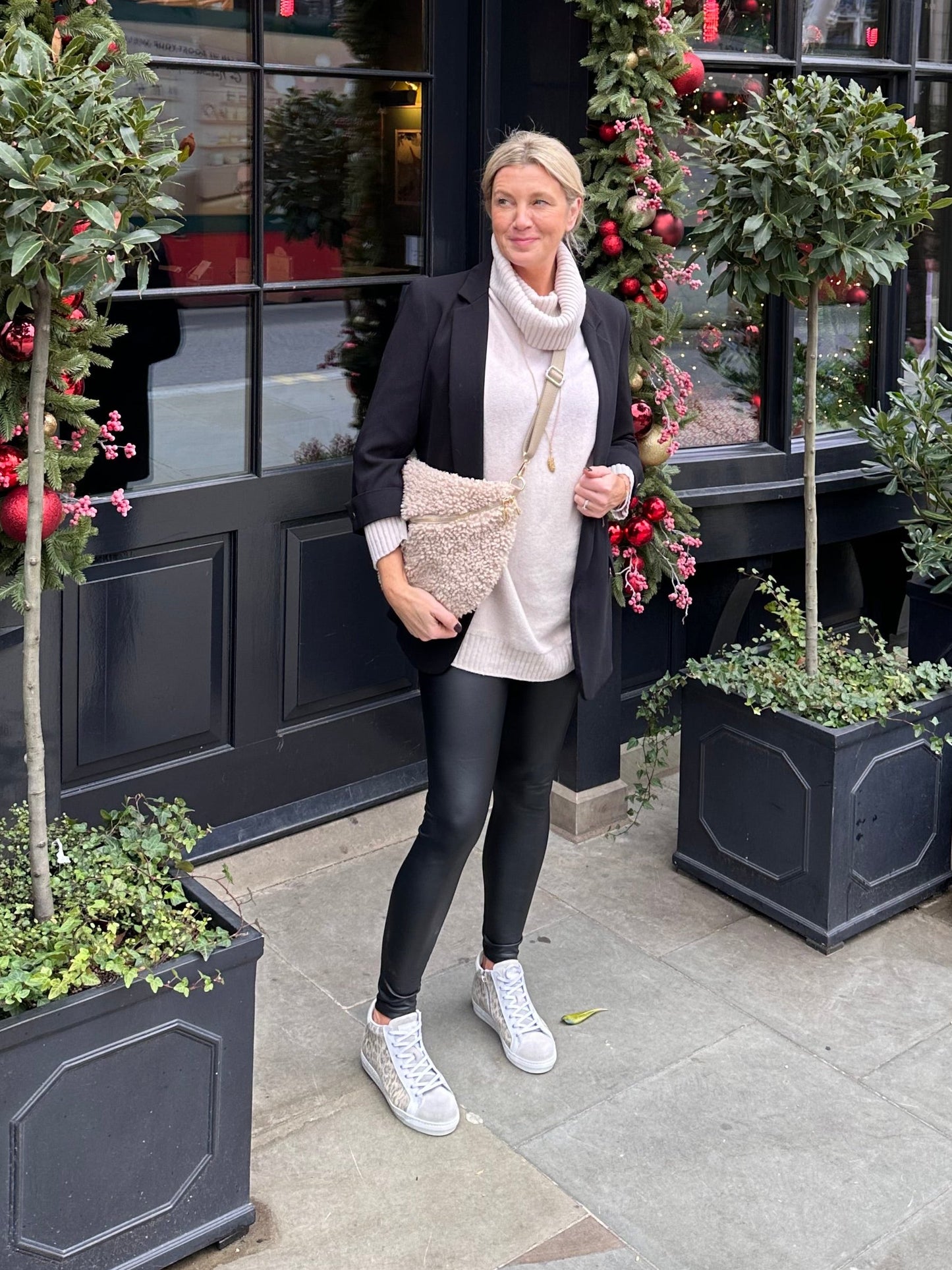 Pleather Leggings | Black & Brown