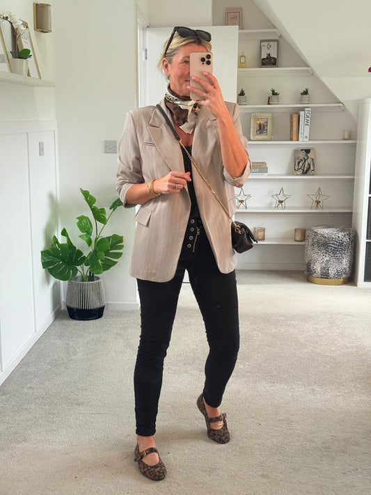 Melly & Co Black 4 Button Black Jeans