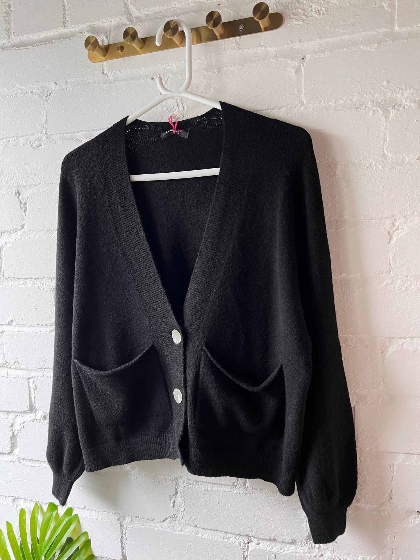 Light Oatmeal 2 Button Cardigan