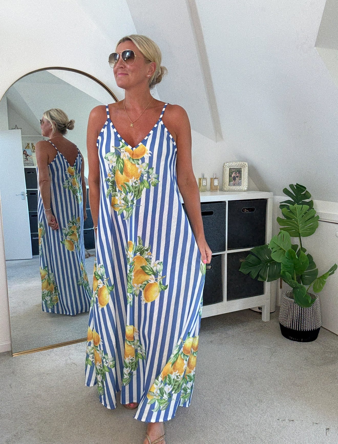 Lobster Print Floaty Maxi Dress