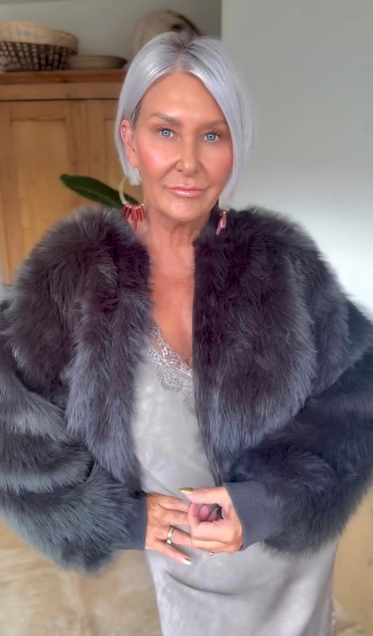 Manny Phantom Faux Fur Bomber Jacket