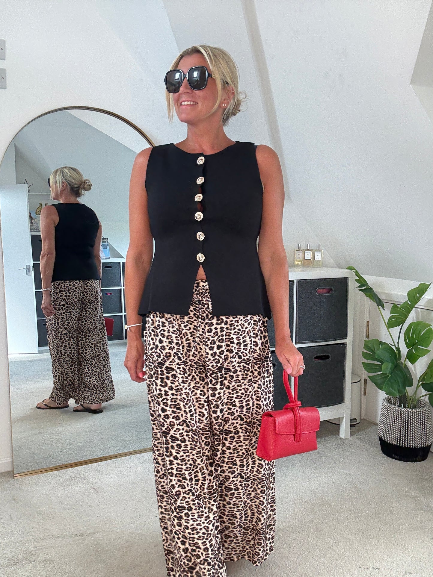 Black Waistcoat with Gold Buttons