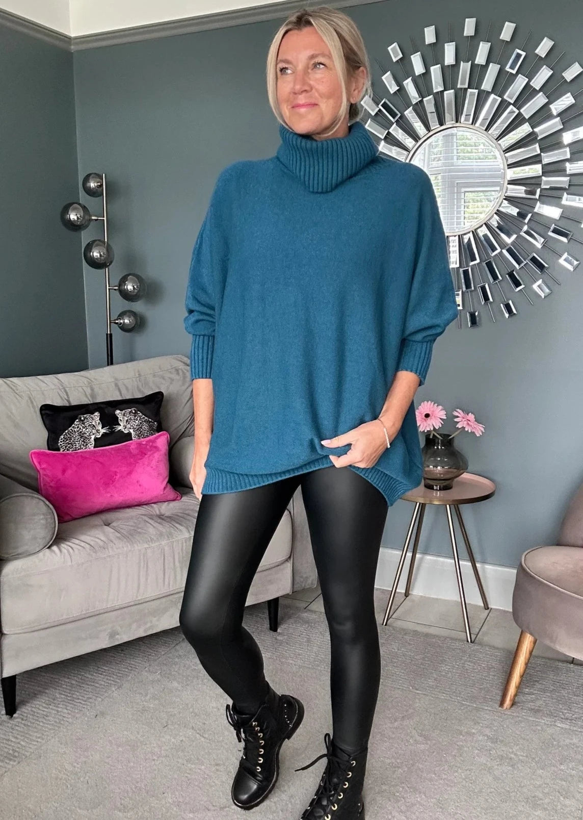 Pleather Leggings | Black & Brown