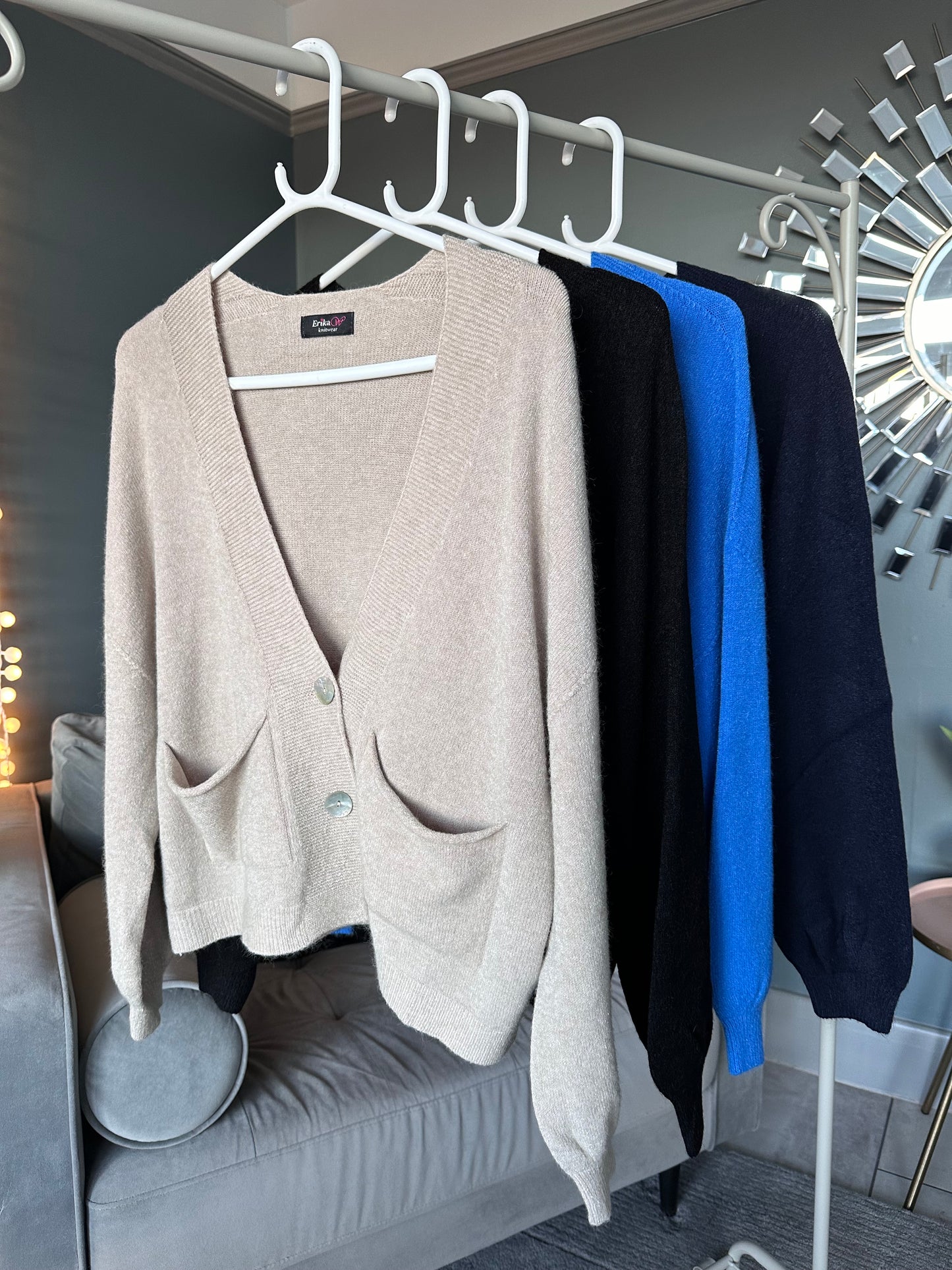 Black 2 Button Cardigan