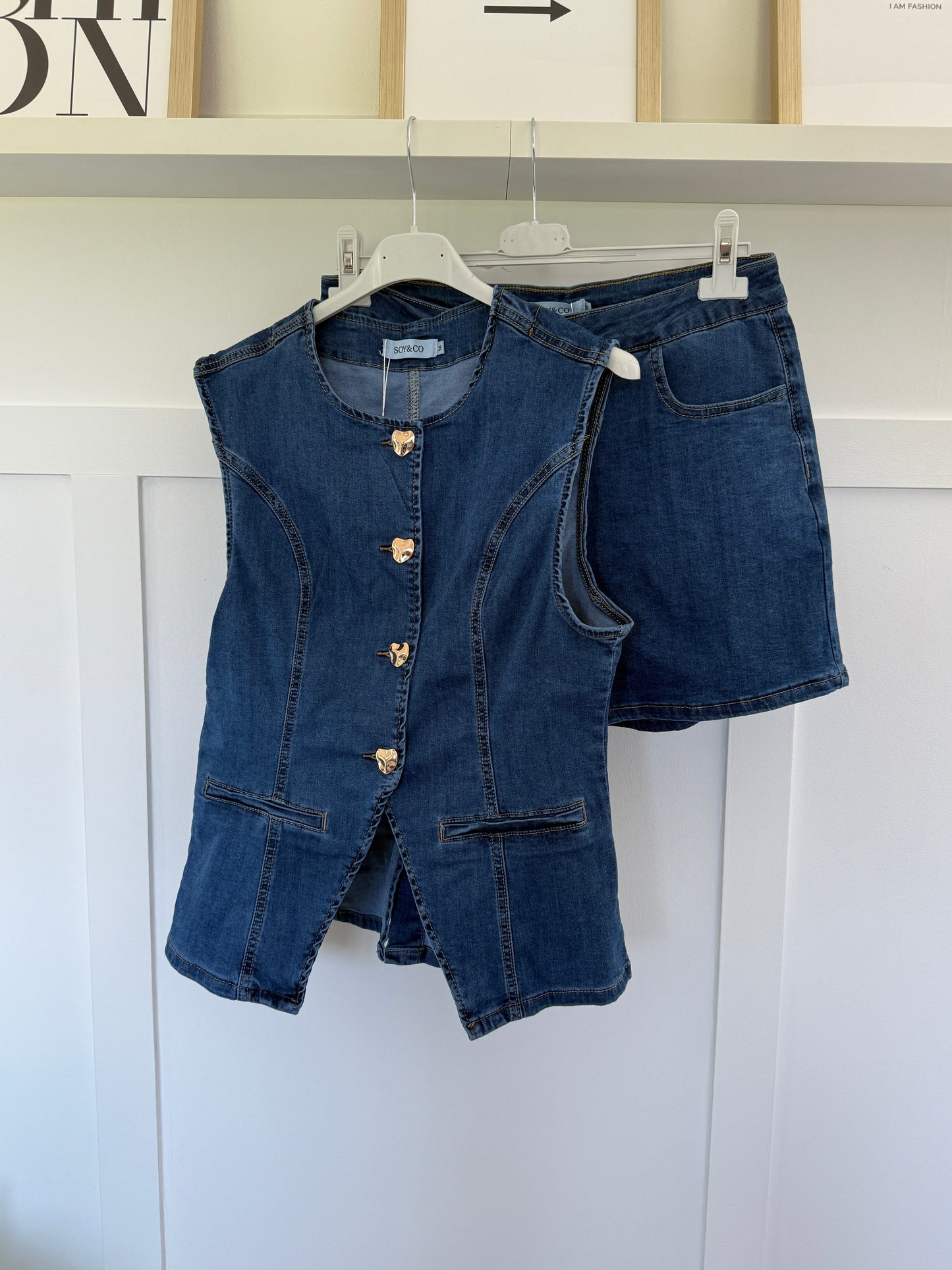 Denim Shorts Co Ord