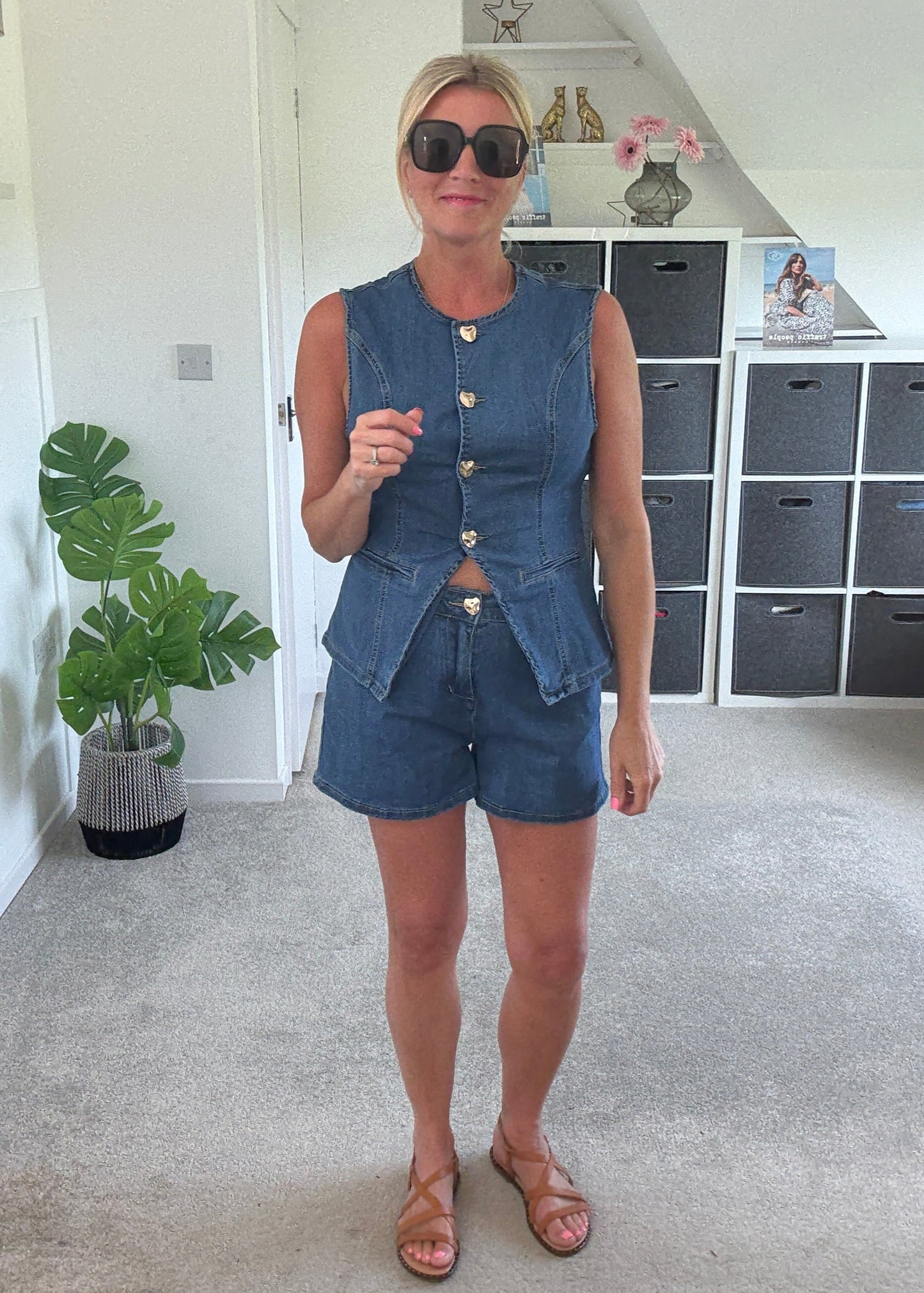 Denim Shorts Co Ord