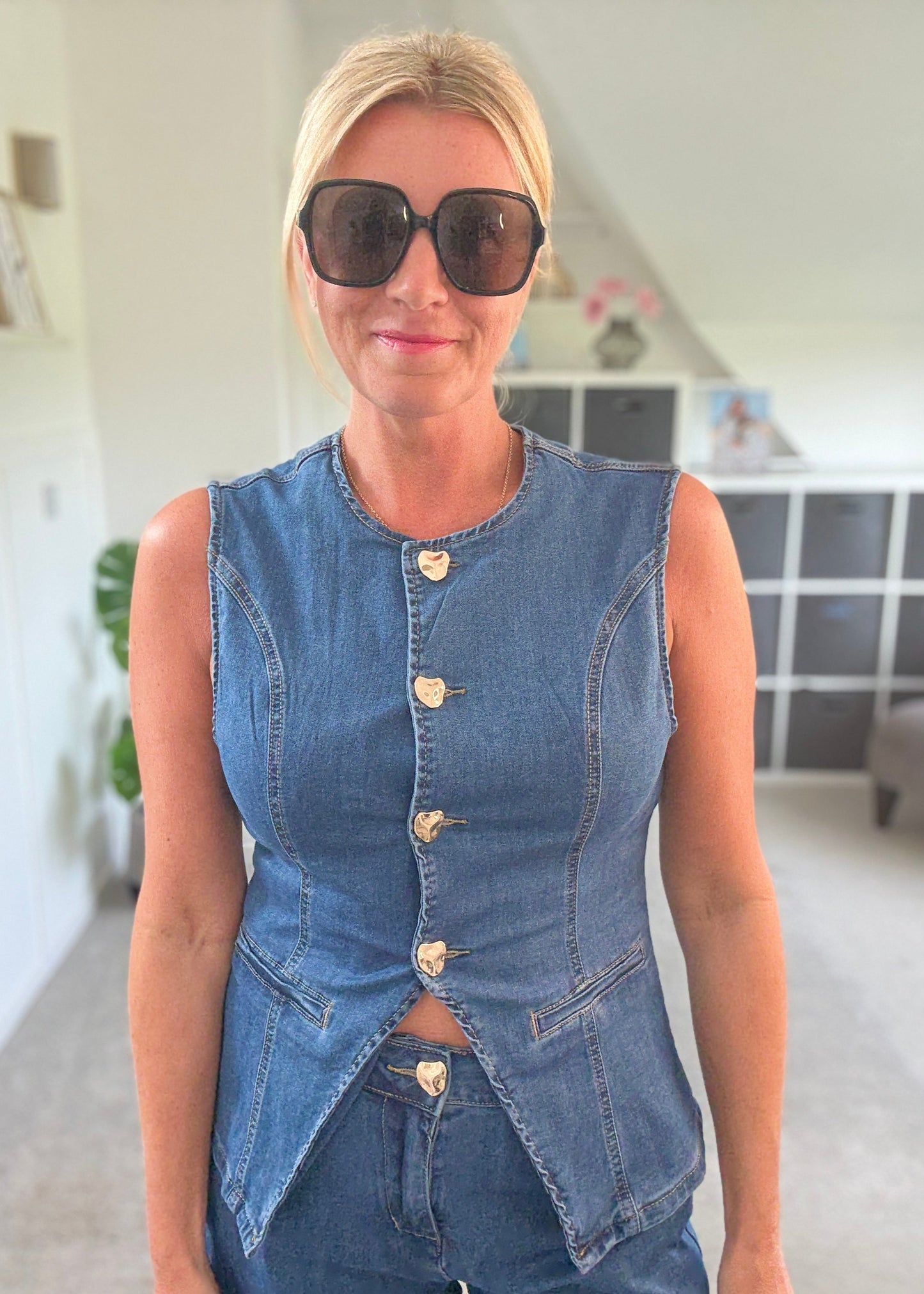 Denim Shorts Co Ord