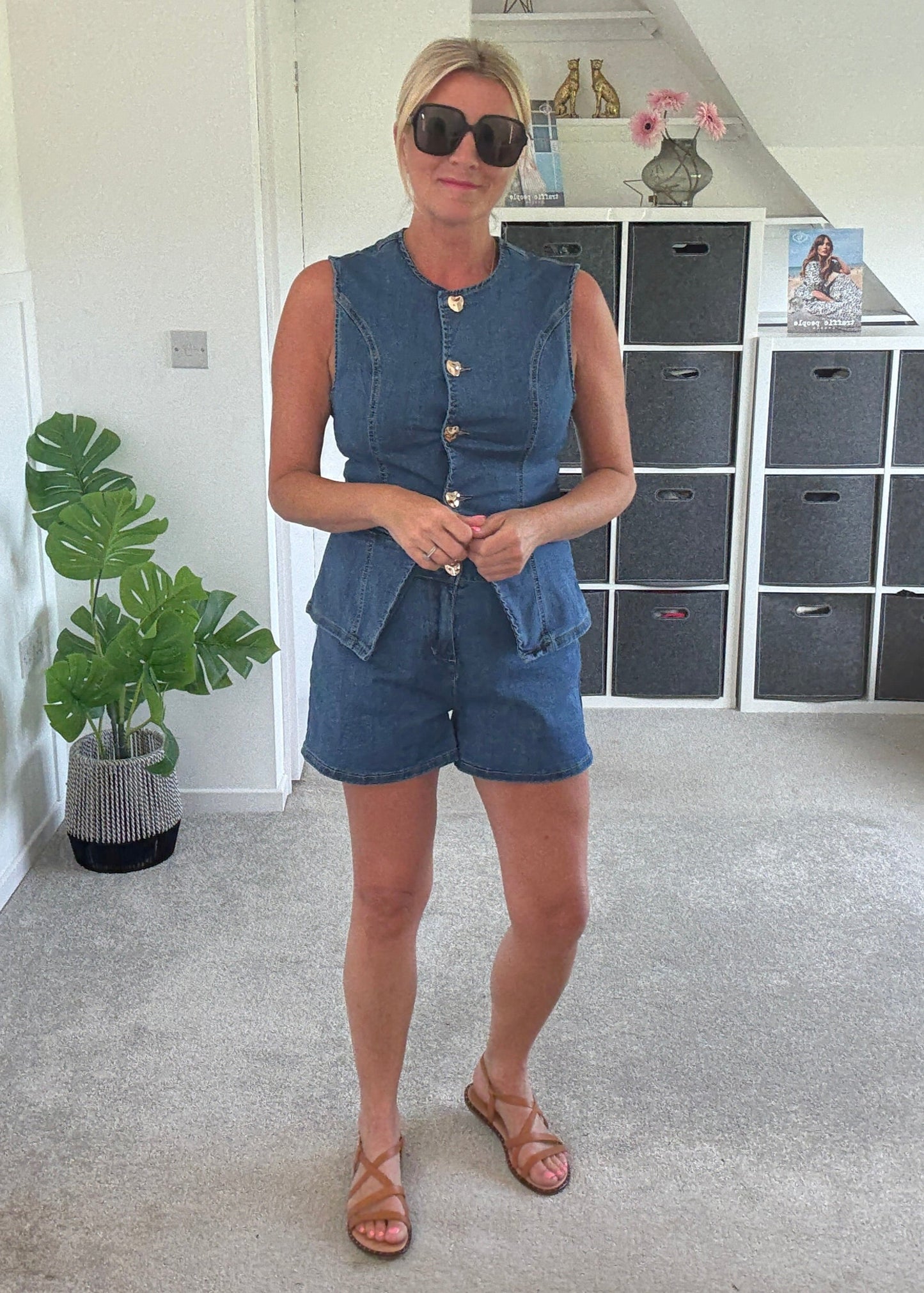 Denim Shorts Co Ord