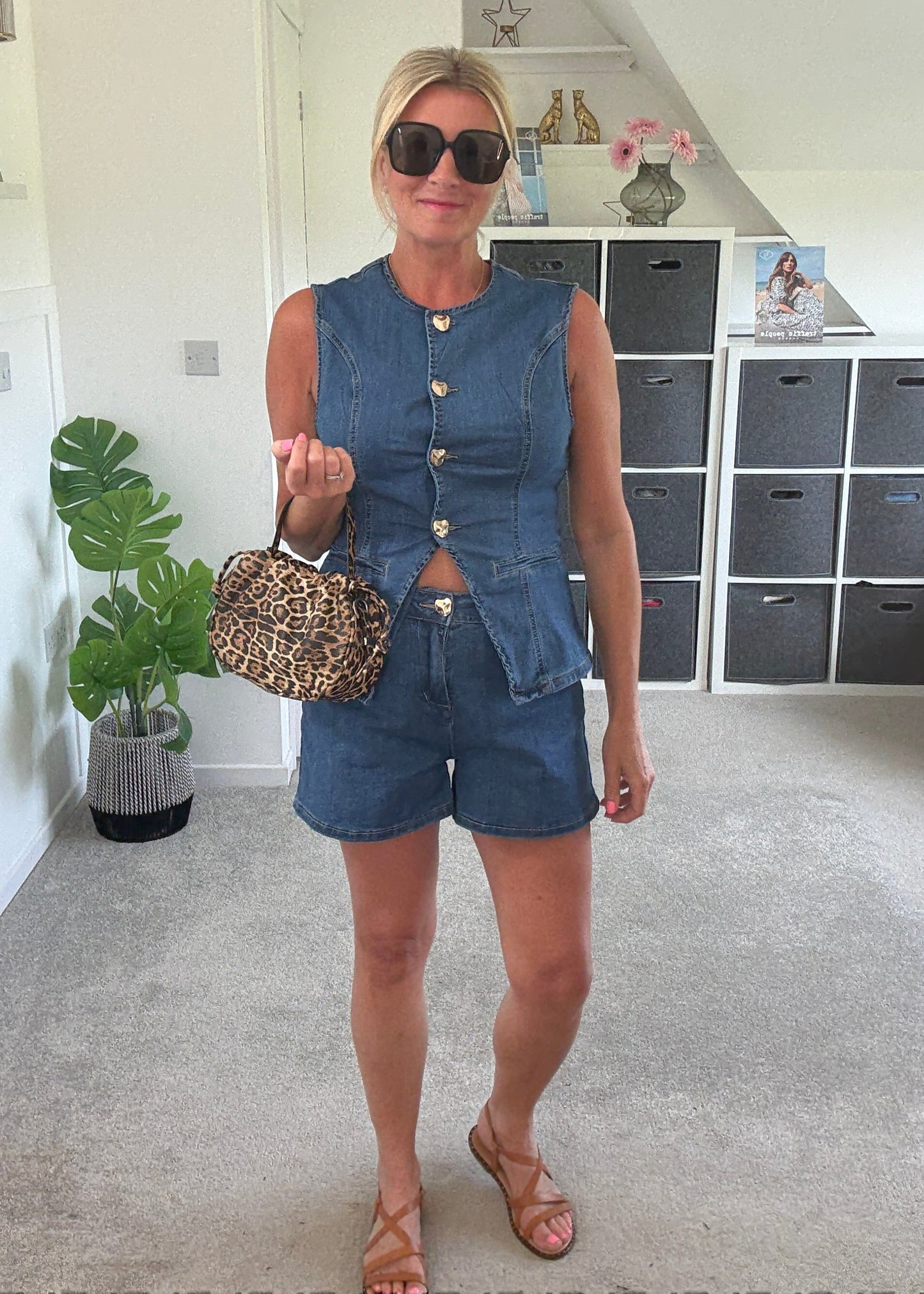 Denim Shorts Co Ord