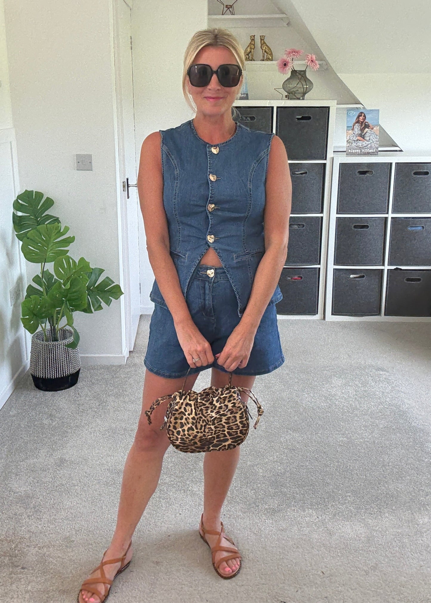 Denim Shorts Co Ord