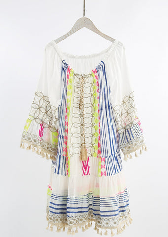 Boho Crochet/Tassel Dress