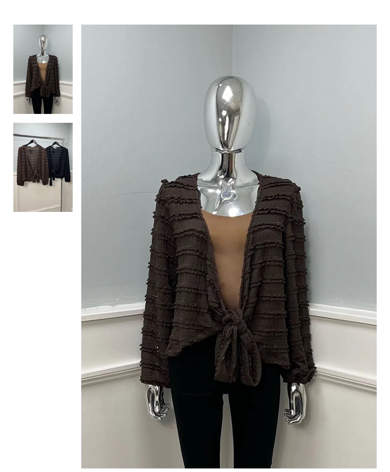 Pretty Ruffle Wrap Top