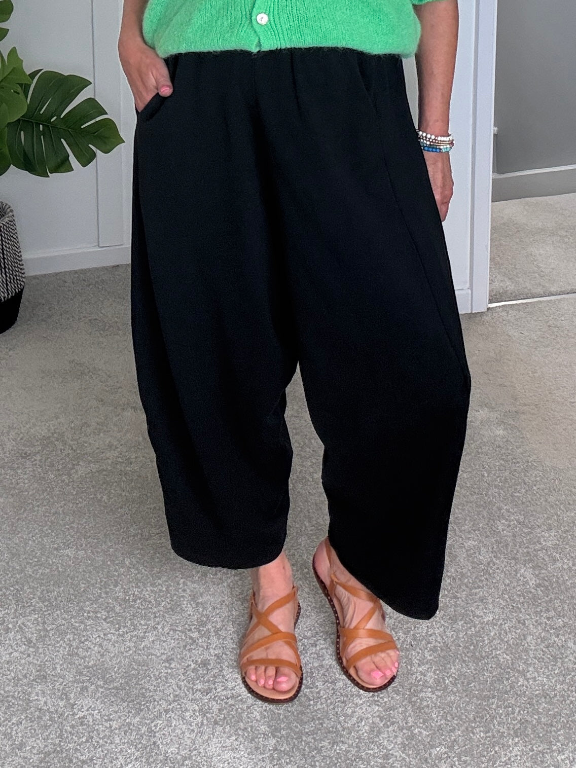 Sand Relaxed Fit Barrel Joggers