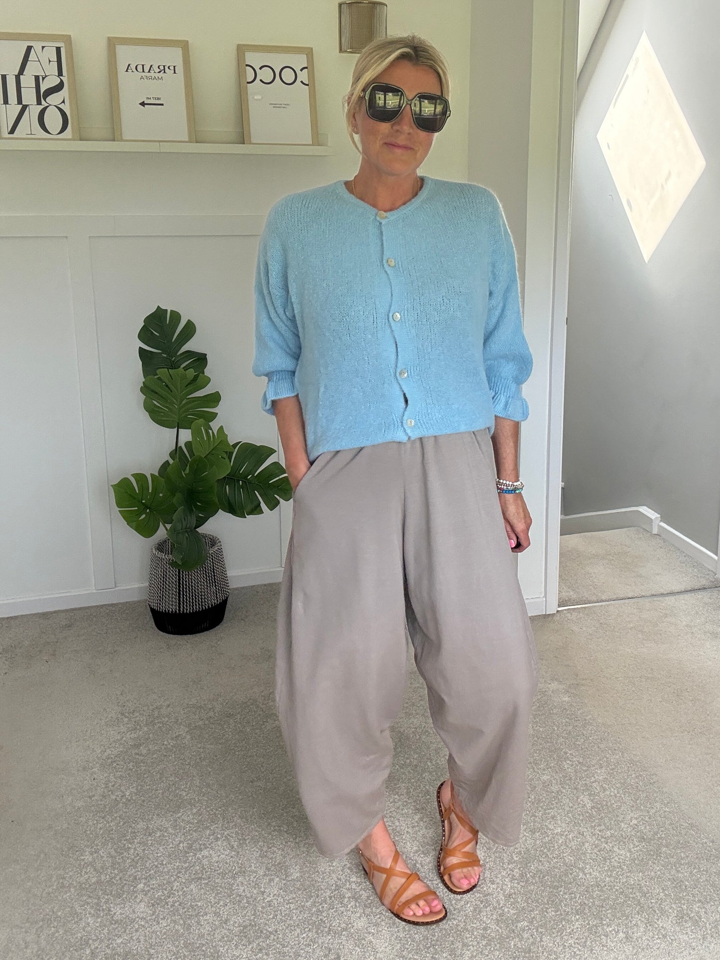 Sand Relaxed Fit Barrel Joggers
