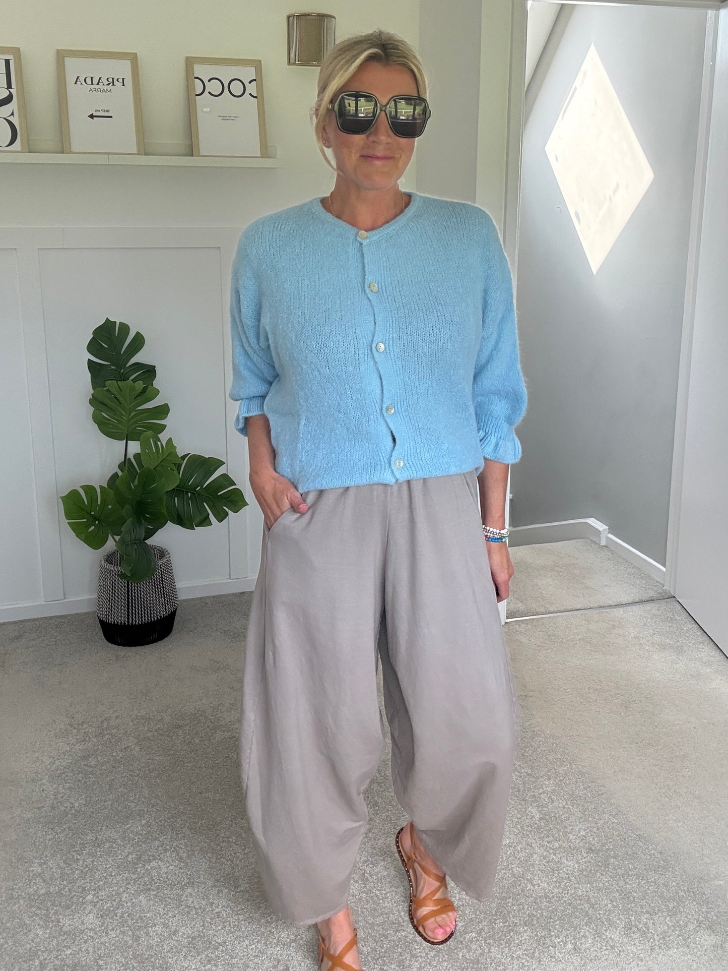 Sand Relaxed Fit Barrel Joggers