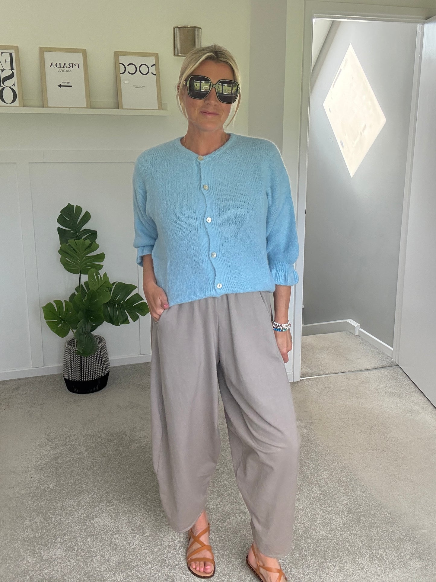 Sand Relaxed Fit Barrel Joggers