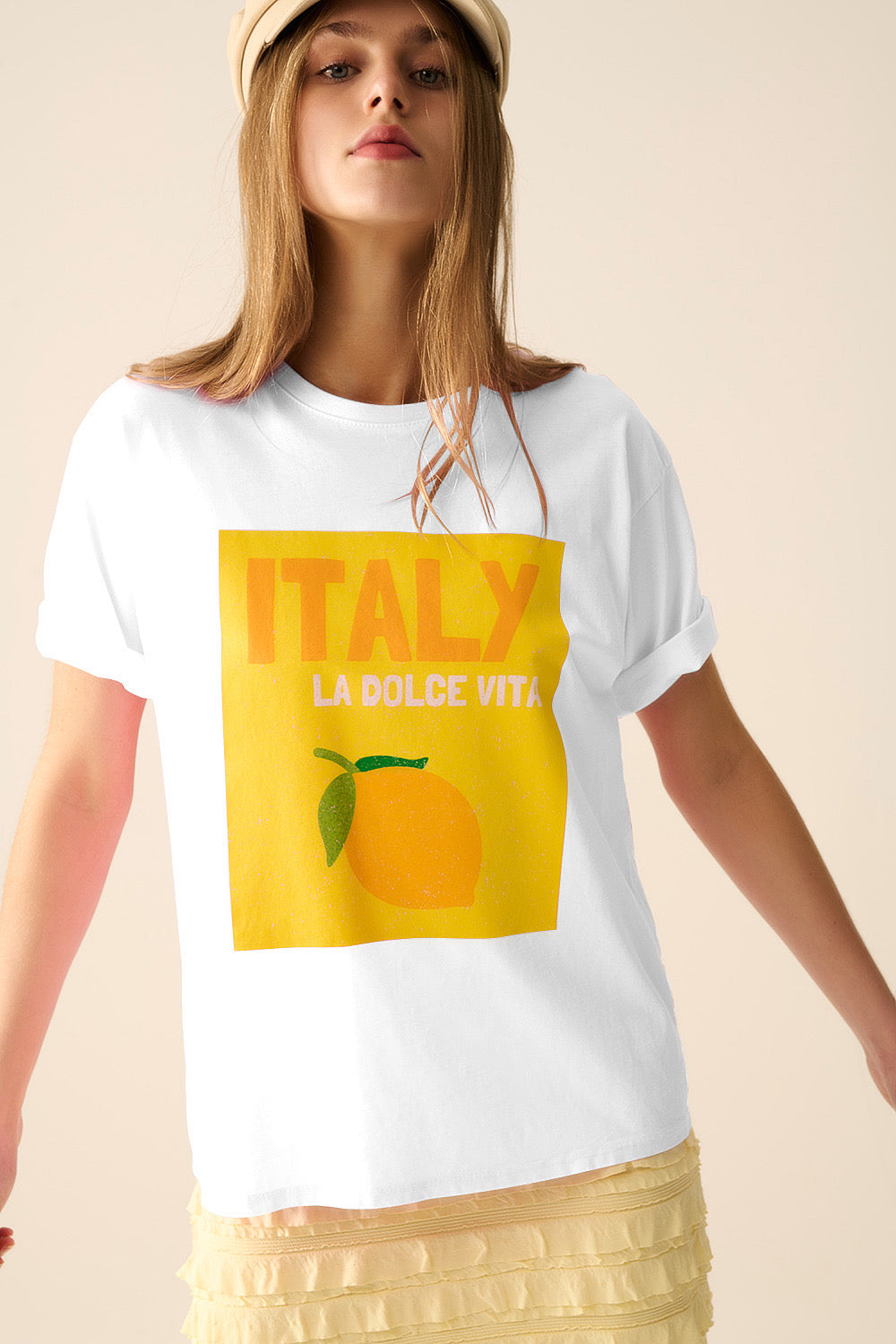 White ITALY La Dolce Vita 🍋 T Shirt