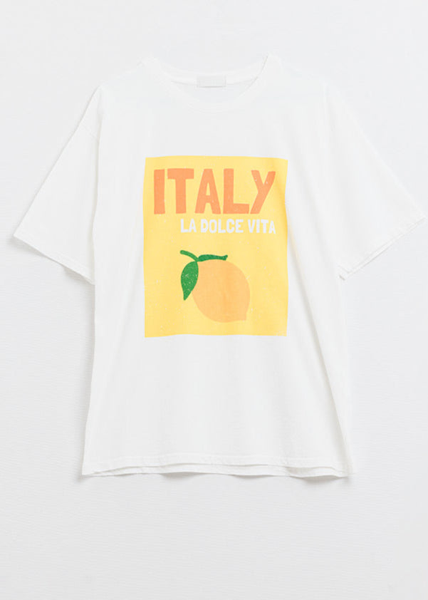 White ITALY La Dolce Vita 🍋 T Shirt