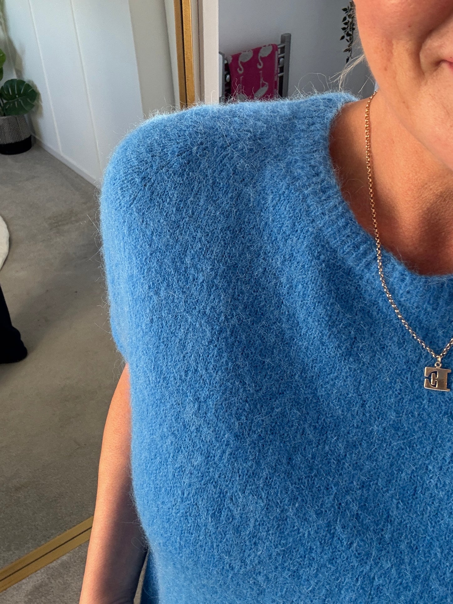 Cobalt Fluffy S/S Jumper