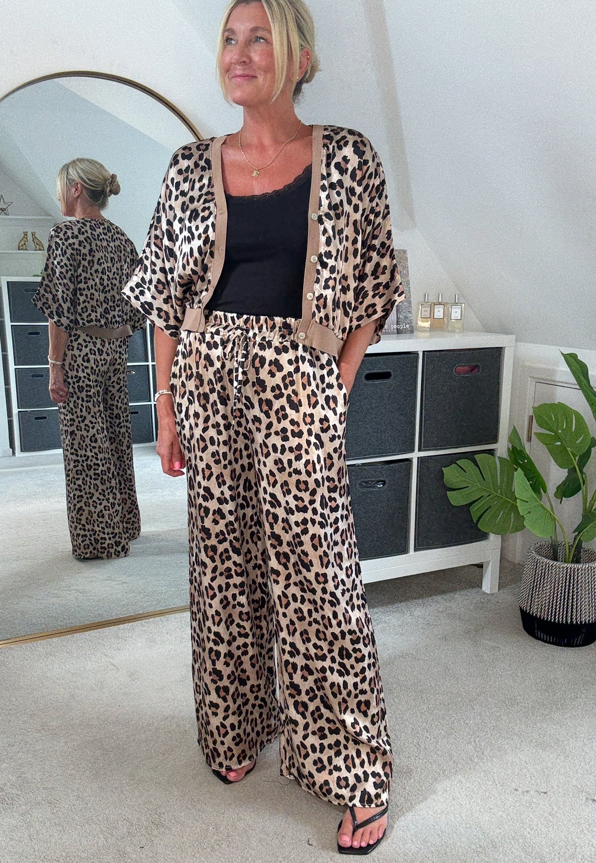 Giletta Leopard Print Cardi/Jacket