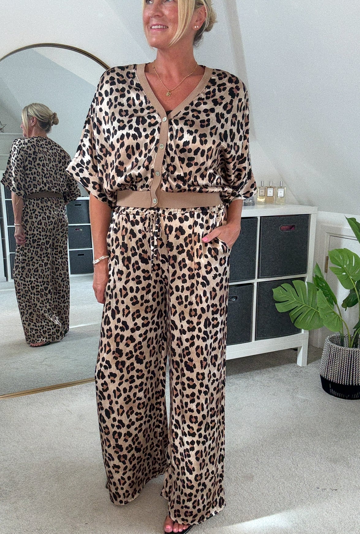 Giletta Leopard Print Cardi/Jacket