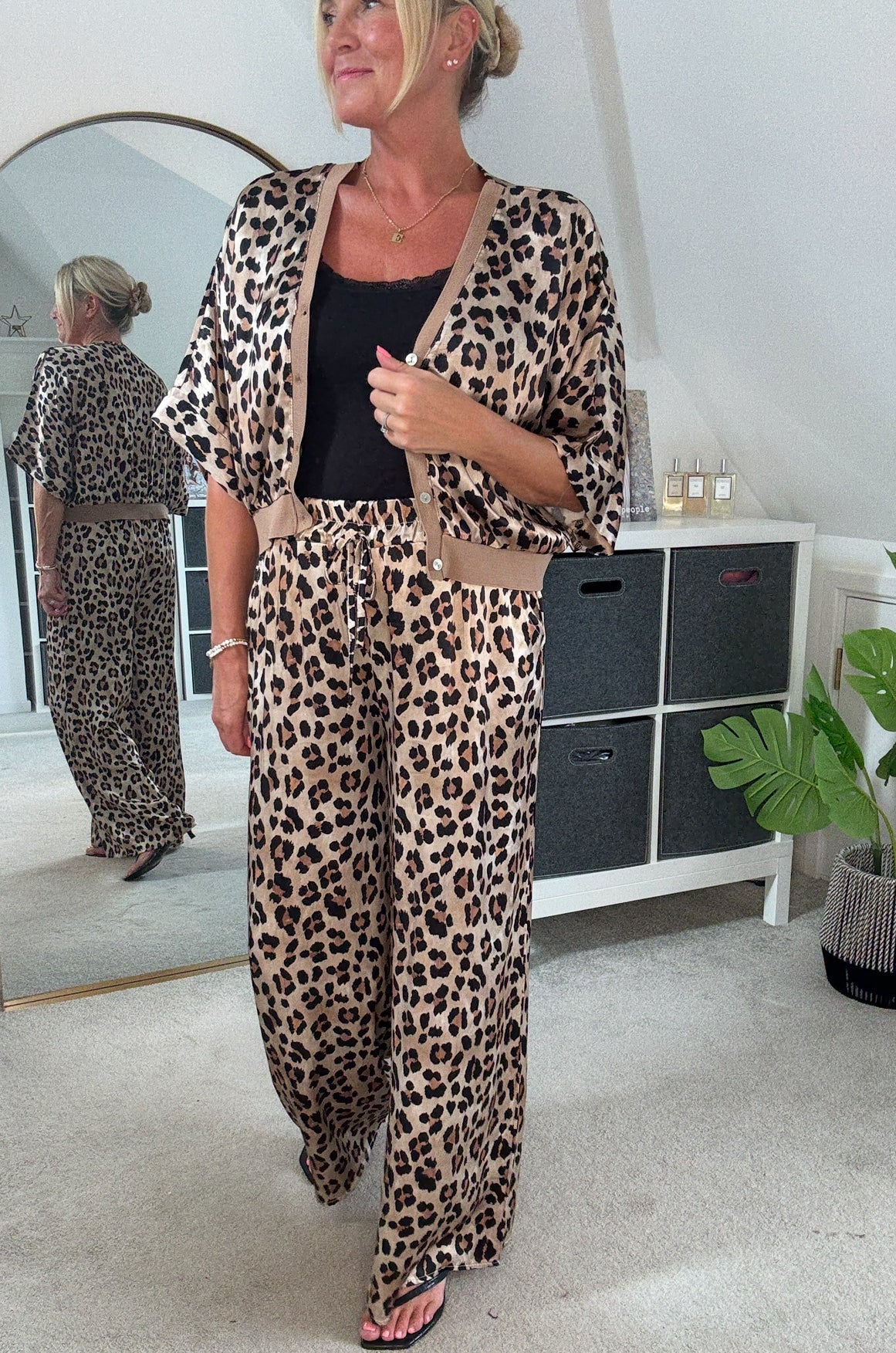 Giletta Leopard Print Cardi/Jacket