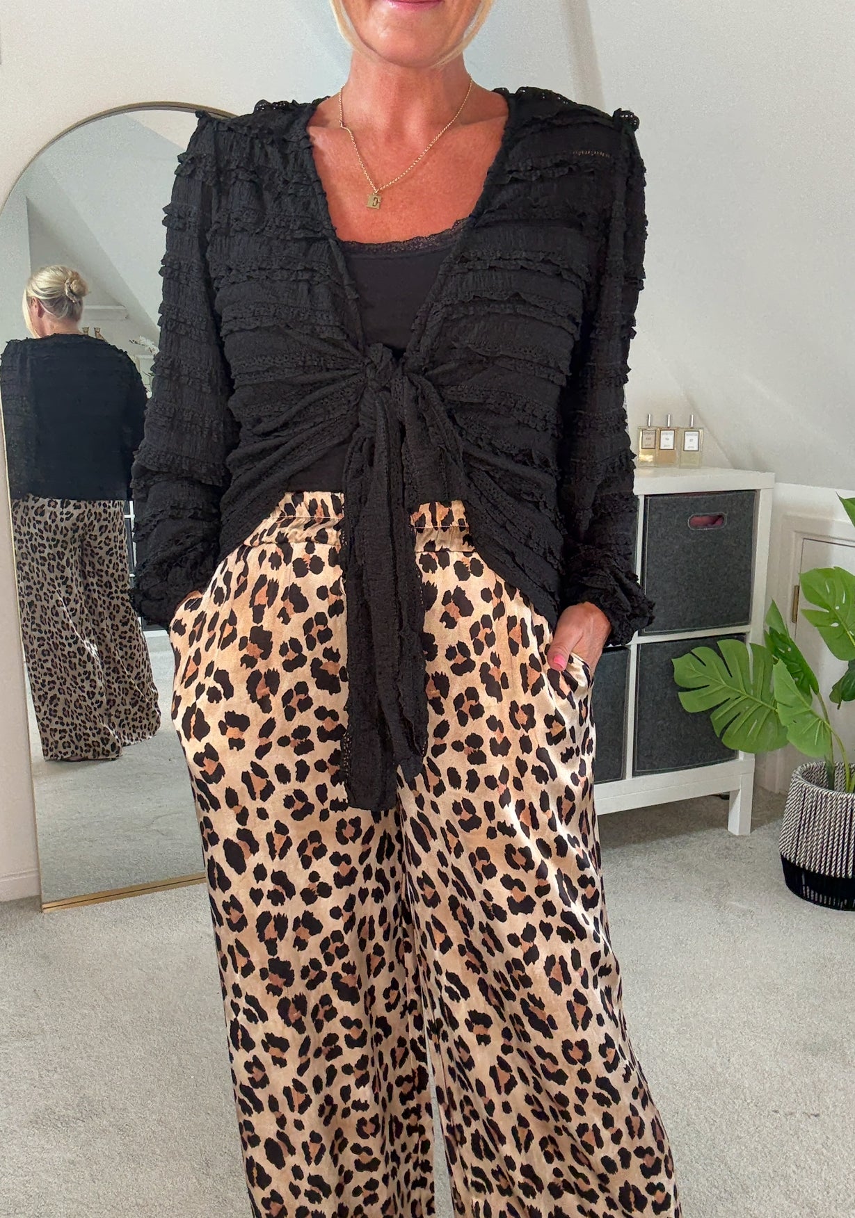 Pretty Ruffle Wrap Top