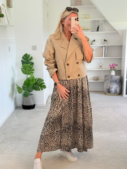 Stone Trench Style Jacket