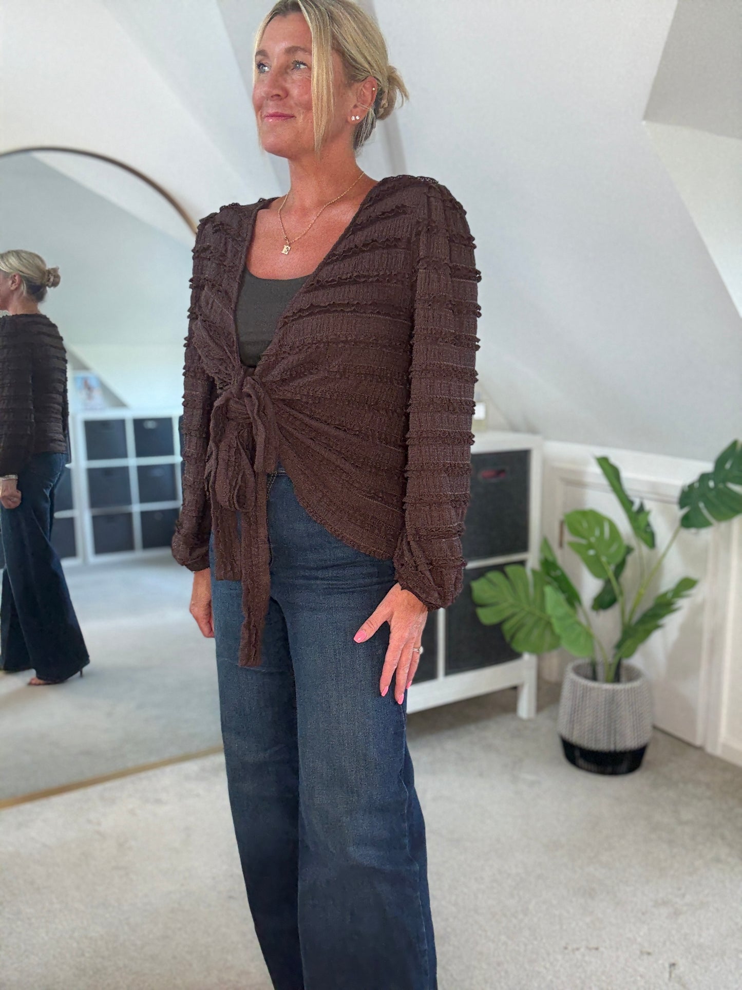Pretty Ruffle Wrap Top