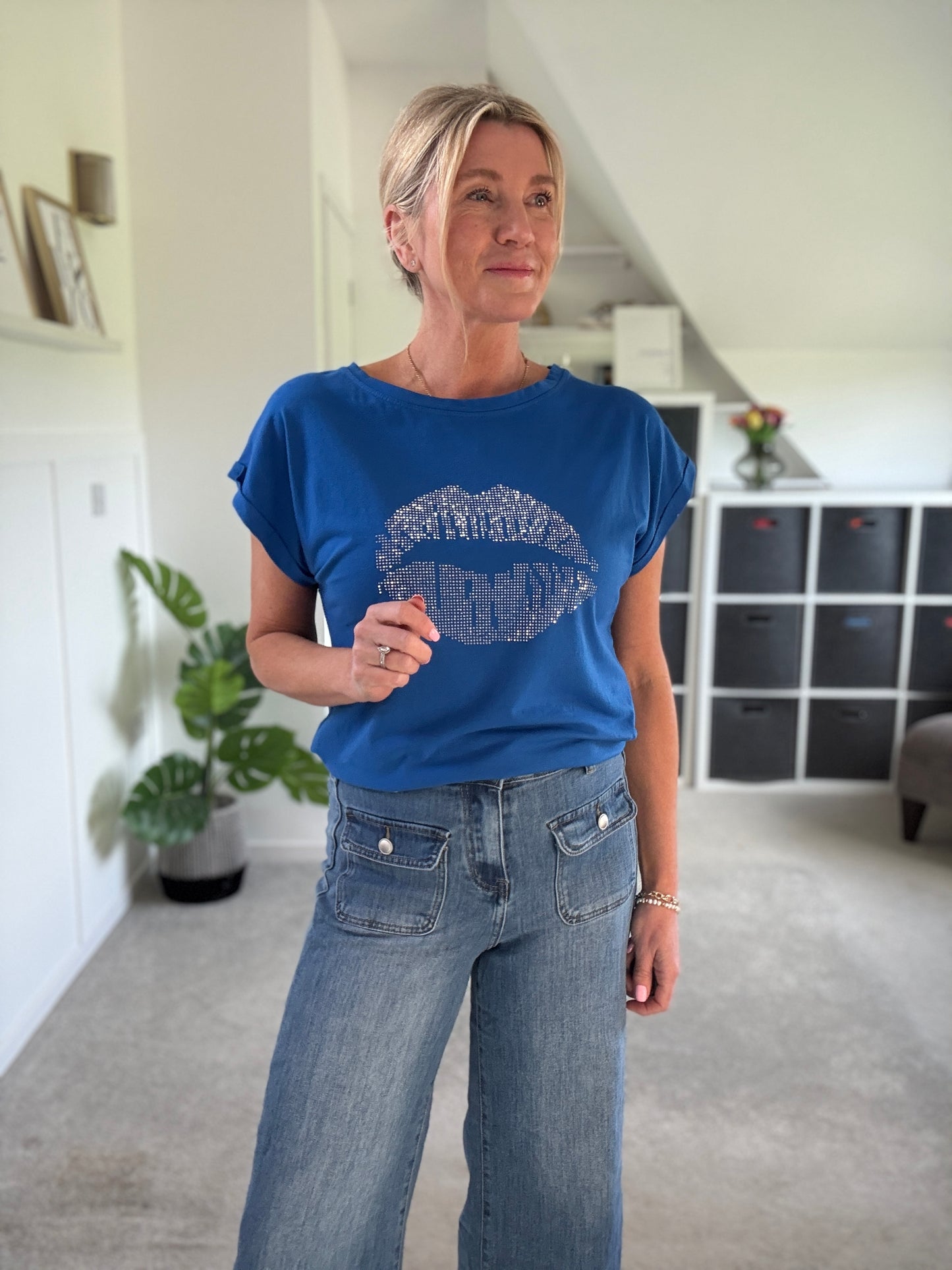 Khaki Neon Leopard Star T Shirt