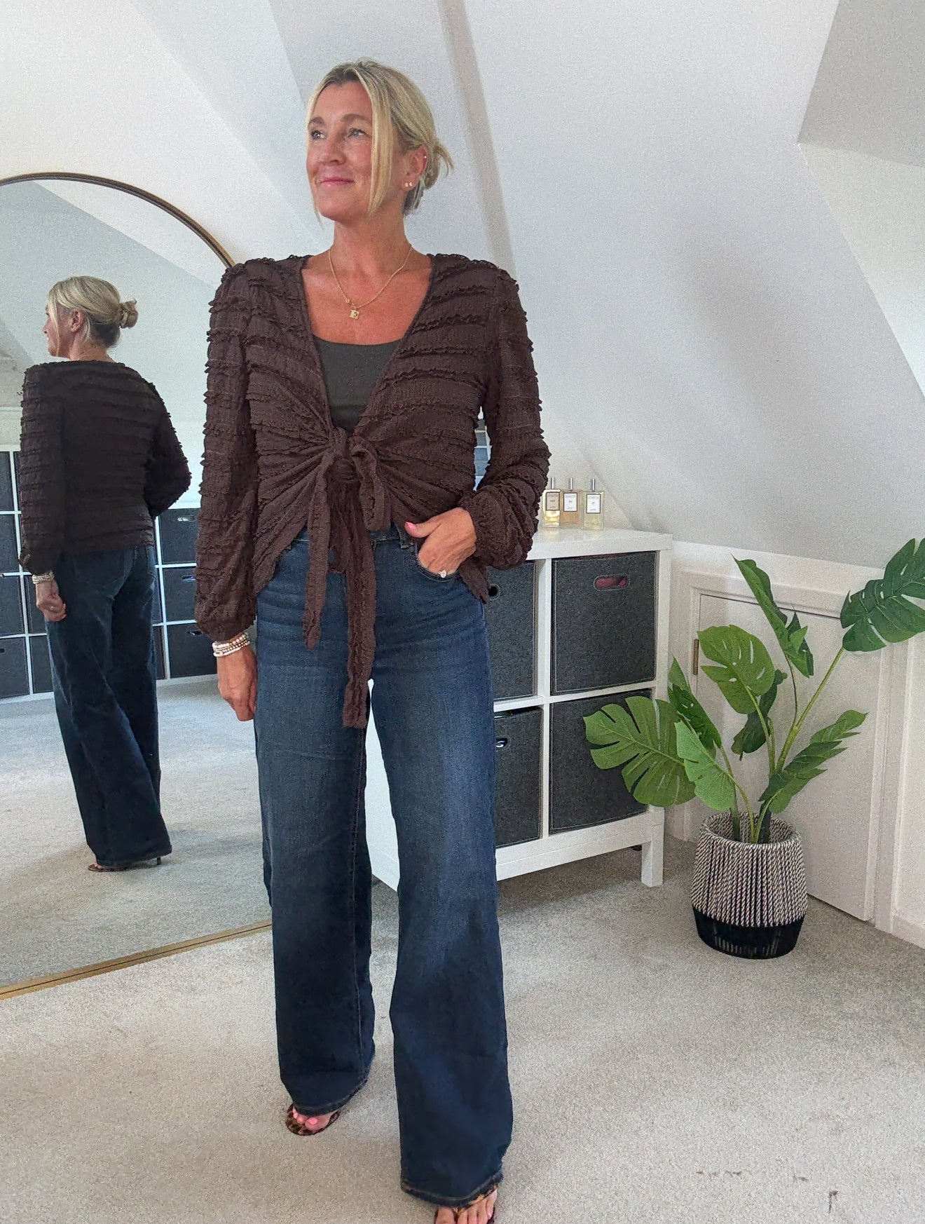 Pretty Ruffle Wrap Top