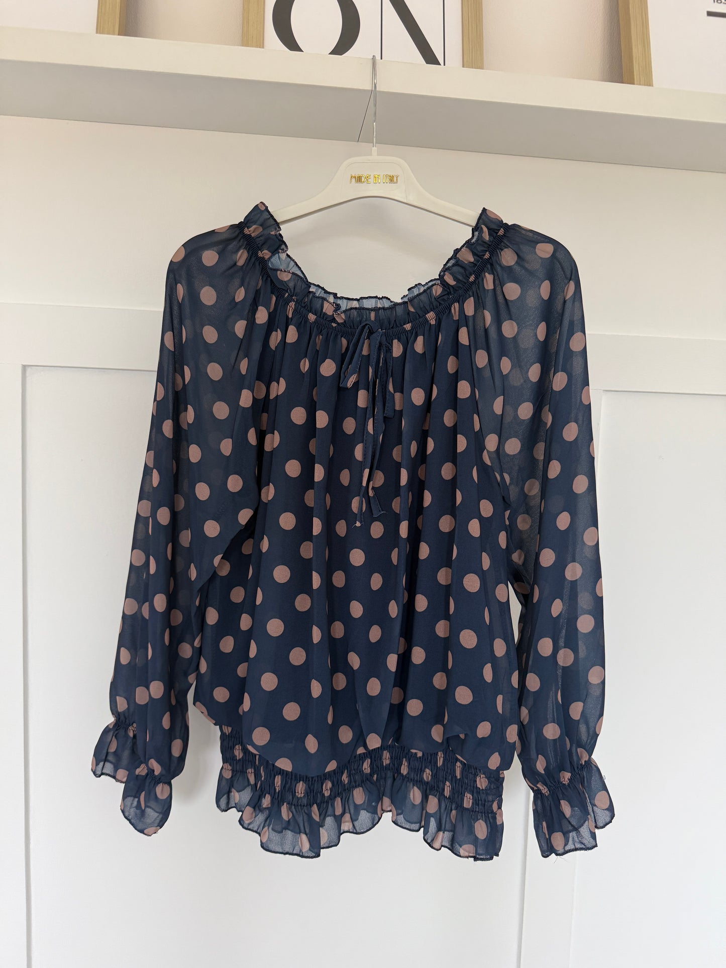 Polka Dot Blouse