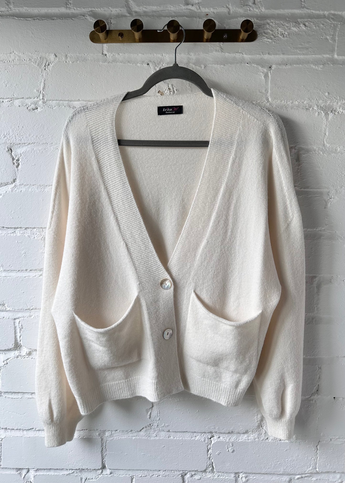 Cream 2 Button Cardigan
