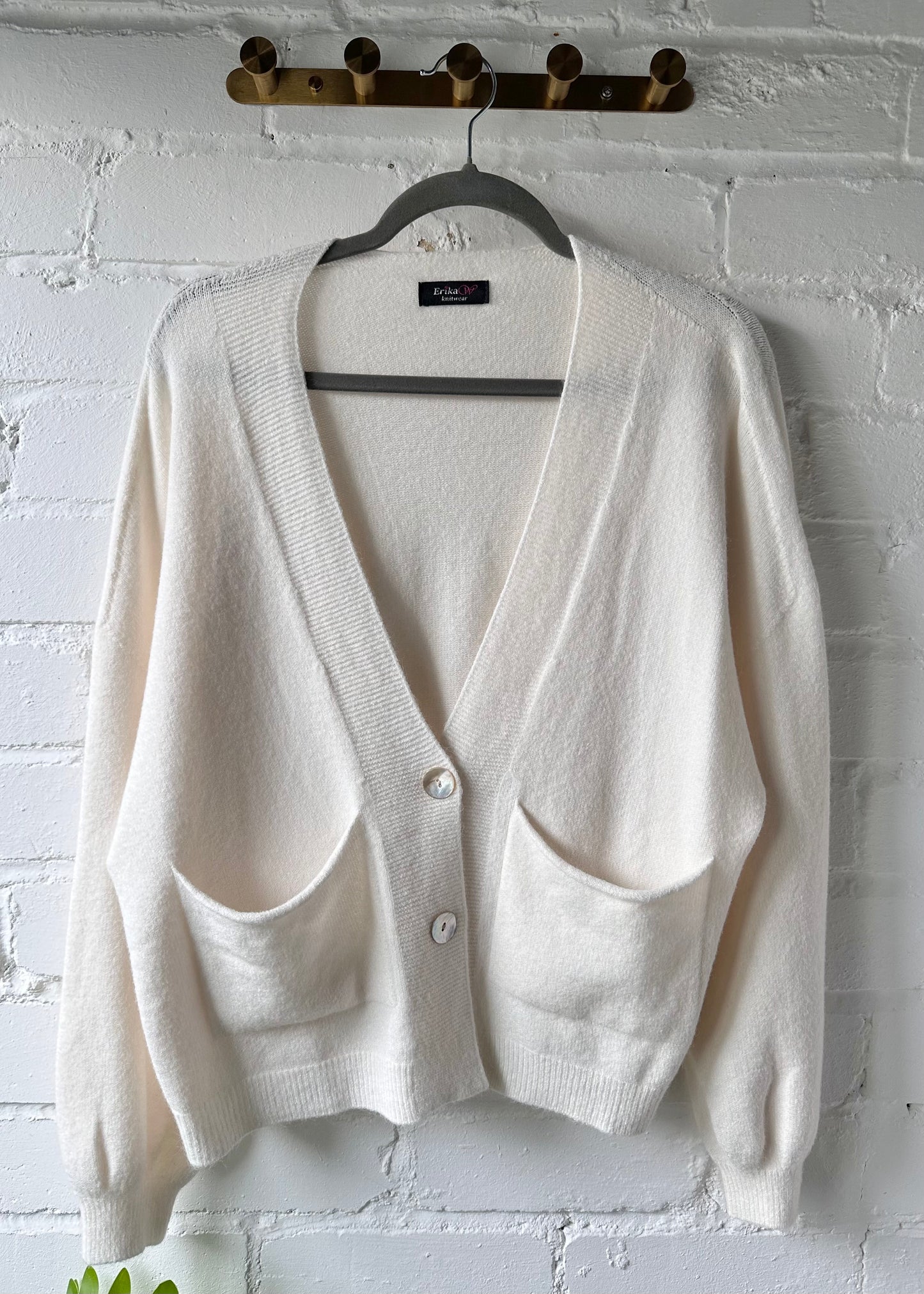Cream 2 Button Cardigan