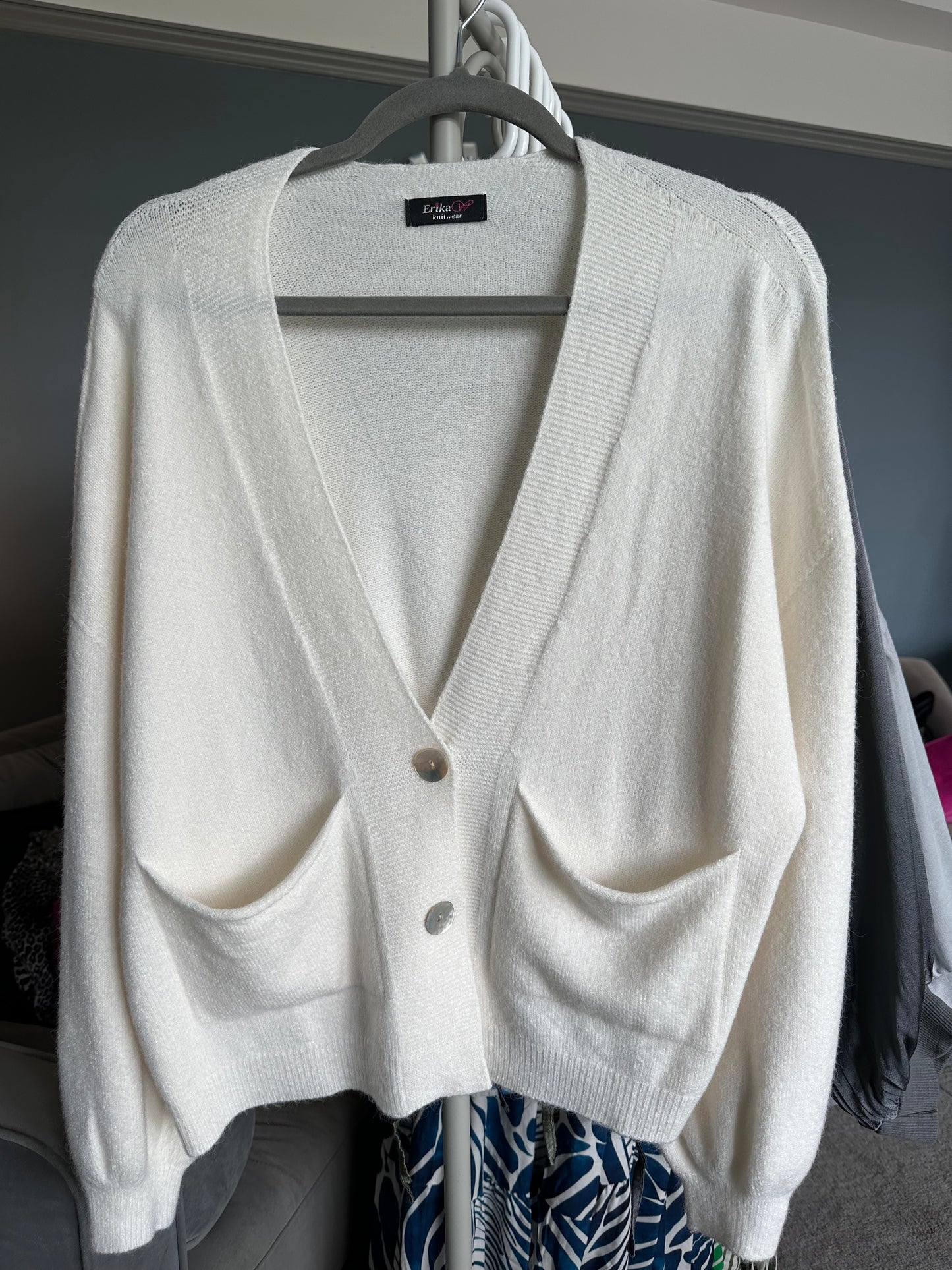 Cream 2 Button Cardigan