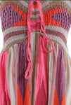 Pink Aztec Bandeau Dress