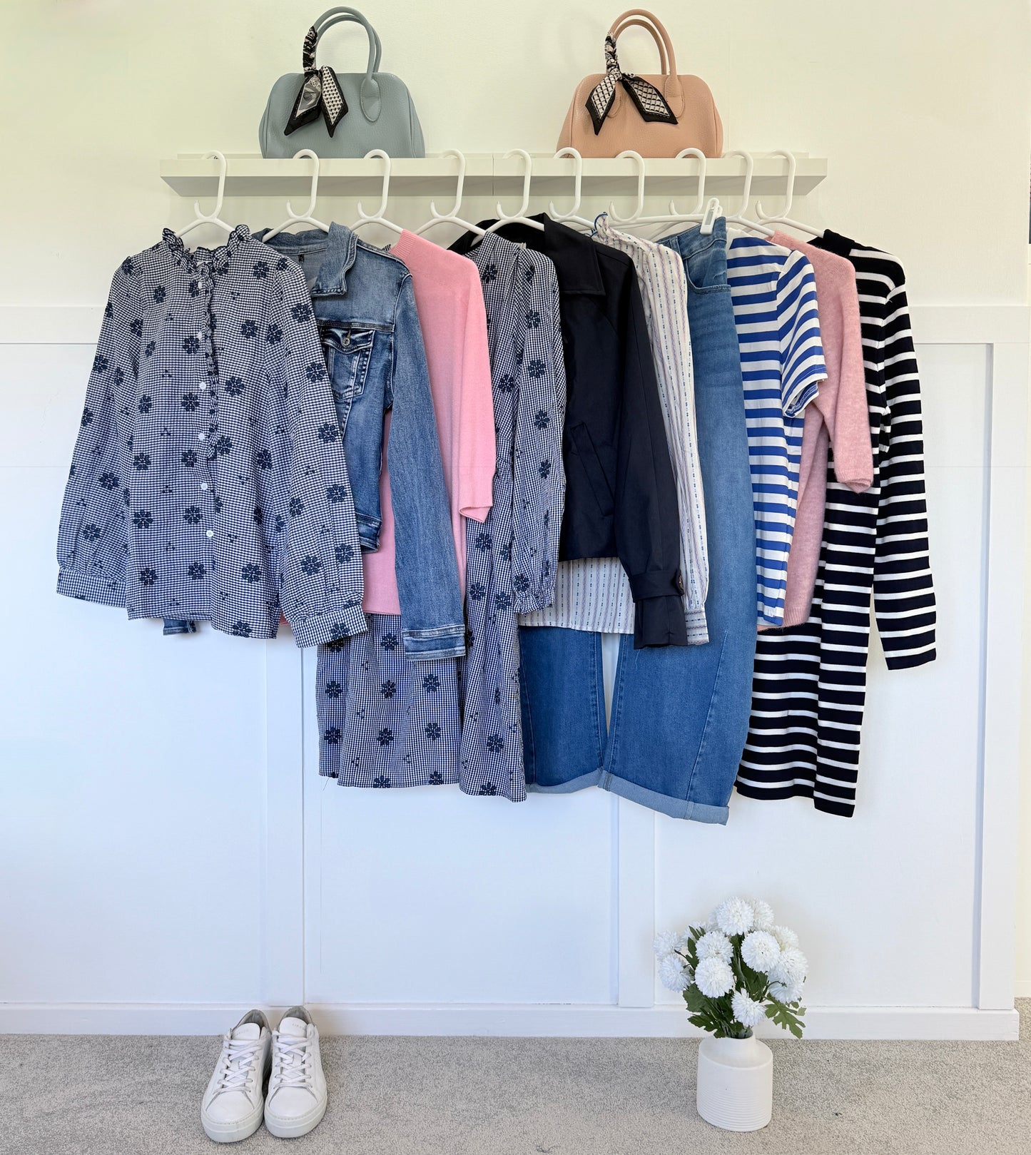 Navy/White Breton Stripe T Shirt Dress