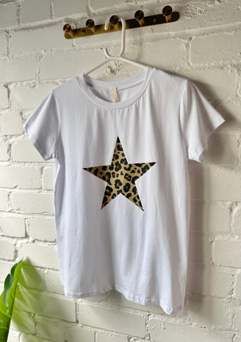 Leopard Star T Shirt