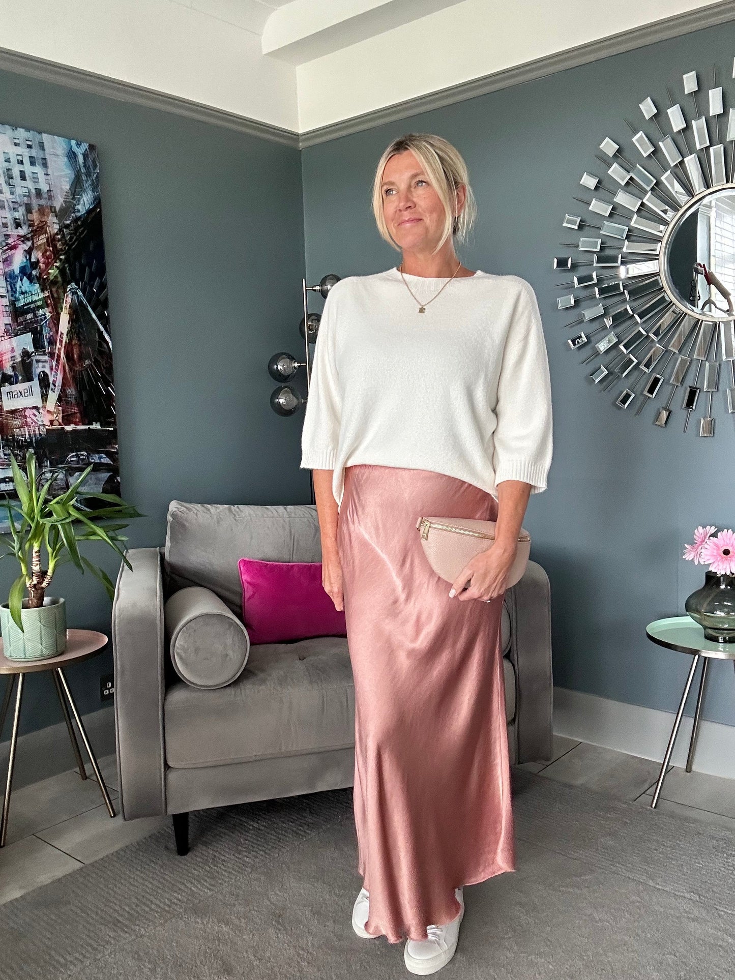 Coral Half Sleeve Jumper