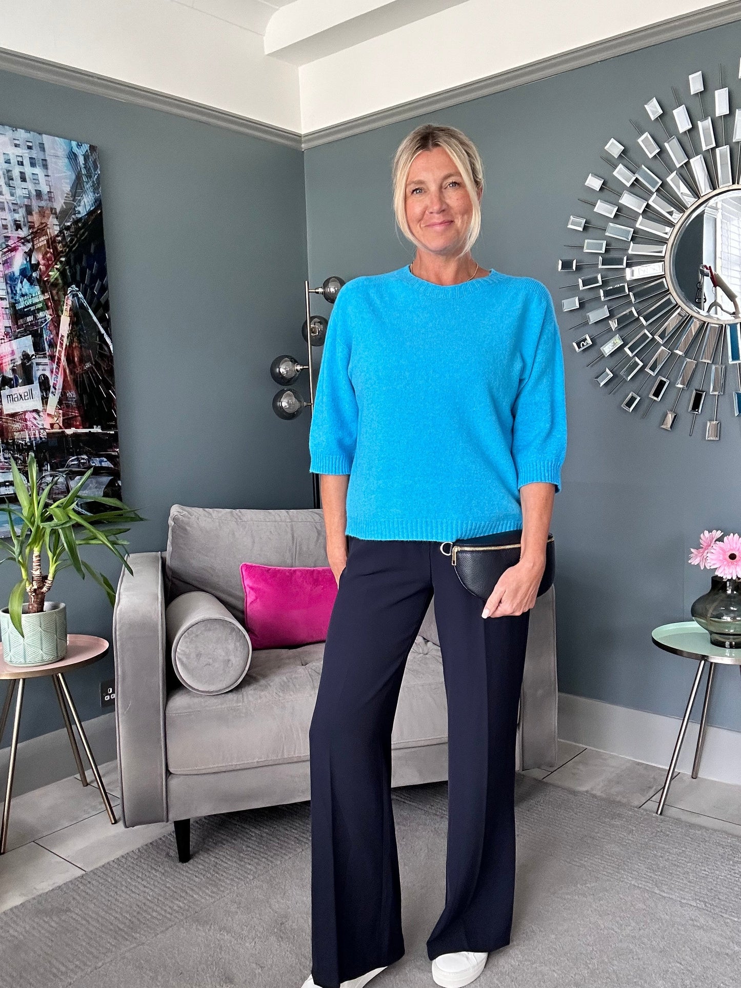 Coral Half Sleeve Jumper