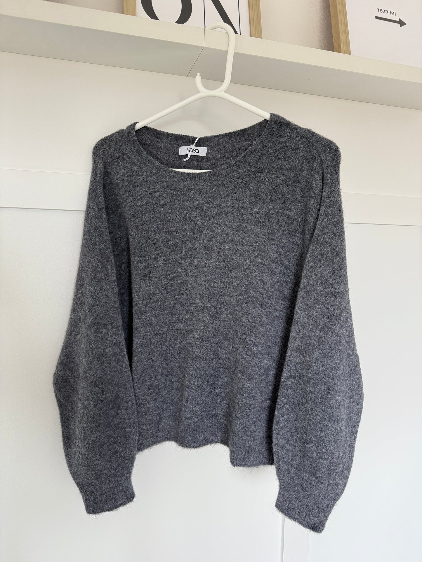 Coral Alpaca Mix Fluffy Jumper