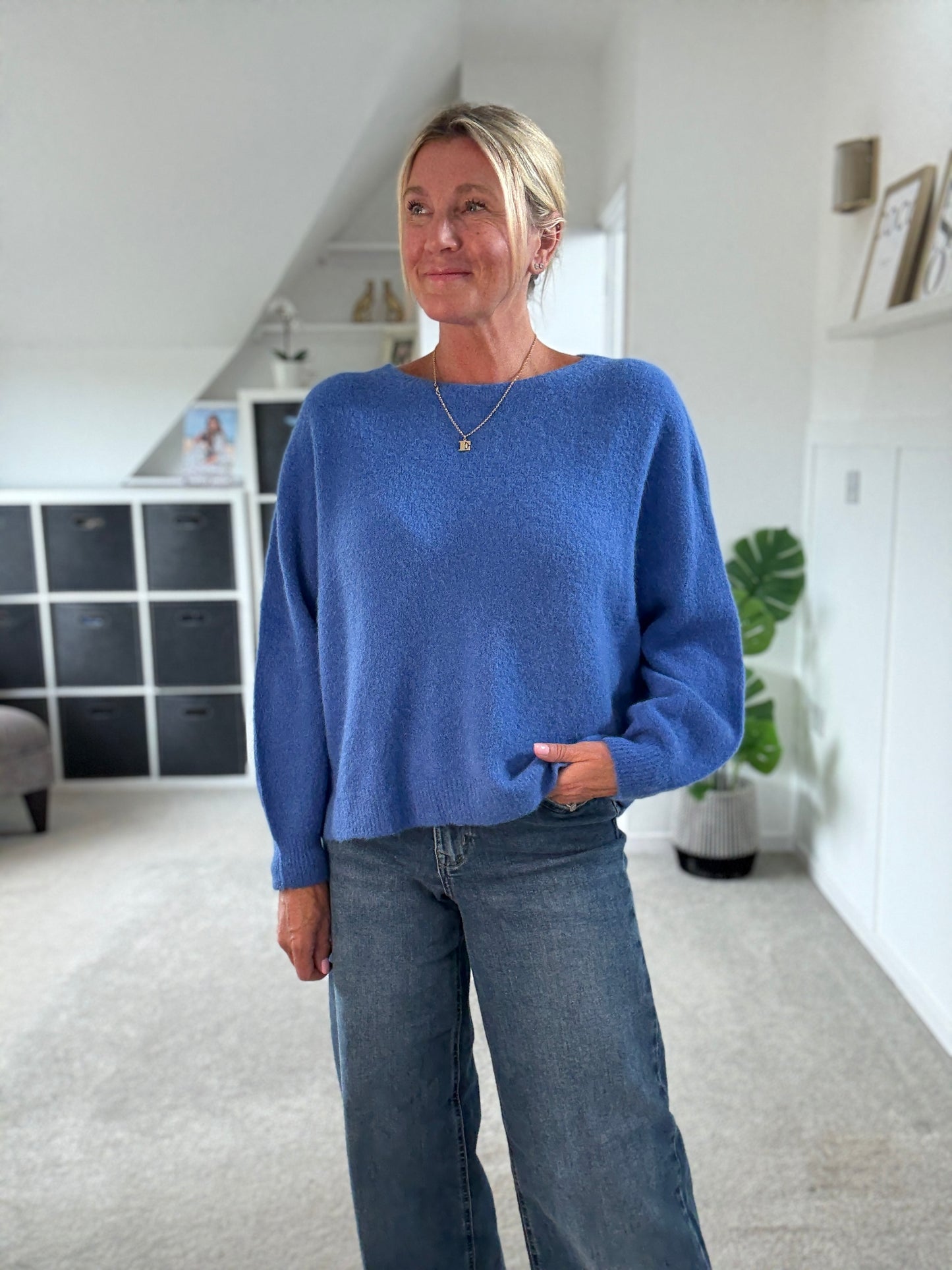 Coral Alpaca Mix Fluffy Jumper