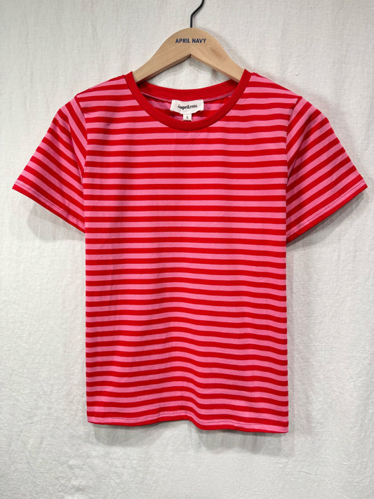 Pink/Red Stripe Classic T-Shirt