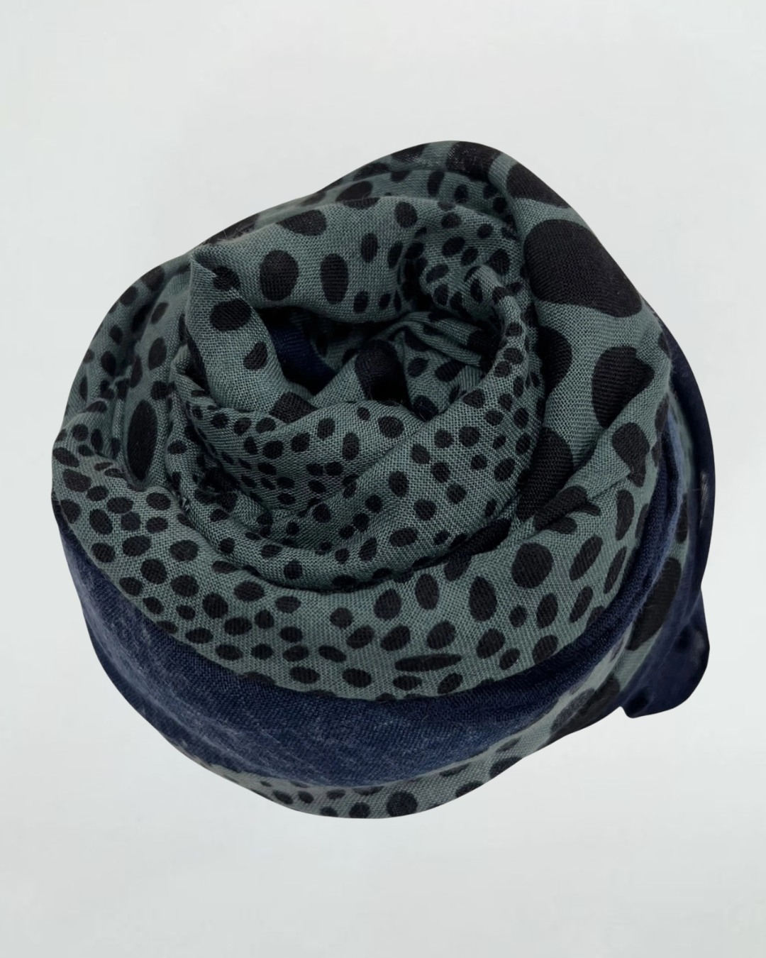 Brown Leopard Dots Print Scarf